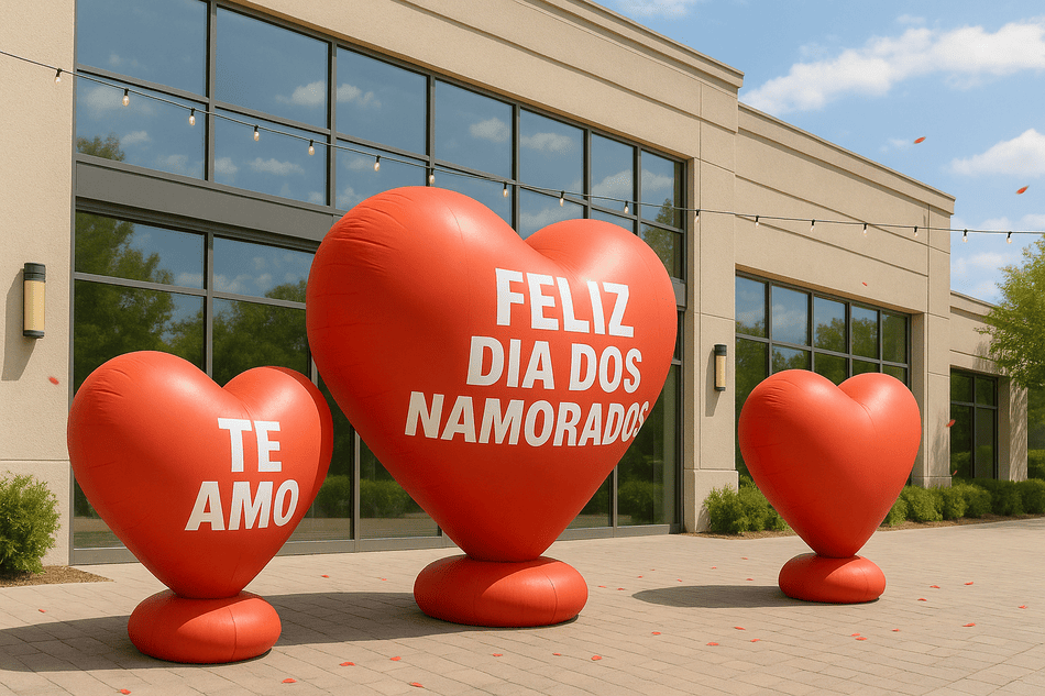 Infláveis personalizados para o Dia dos Namorados